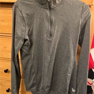 Reebok Gray Quarter-Zip Athletic Pullover